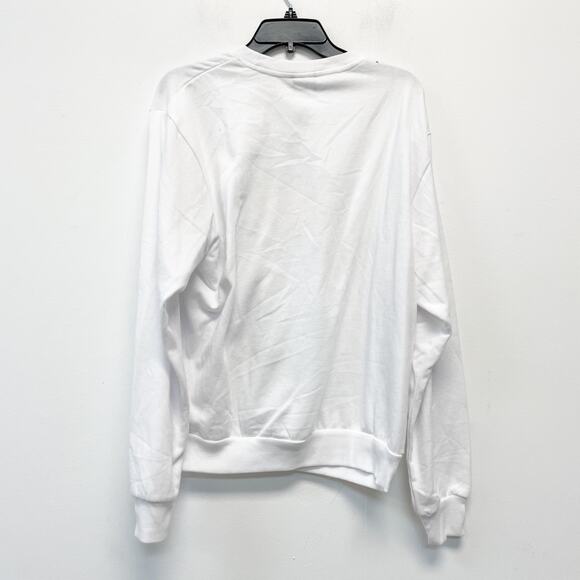 Disney Women's Vintage Mickey Mouse Skiing Sweatshirt White Size Medium - Picture 3 of 6